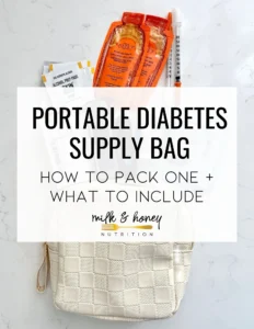 portable diabetes supply bag