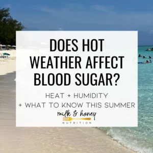 does hot weather affect blood sugar