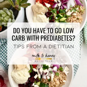 do you have to go low carb with prediabetes